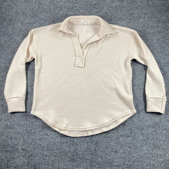NWOT Blu Pepper Beige Sweater woman's Size M - Picture 1 of 7